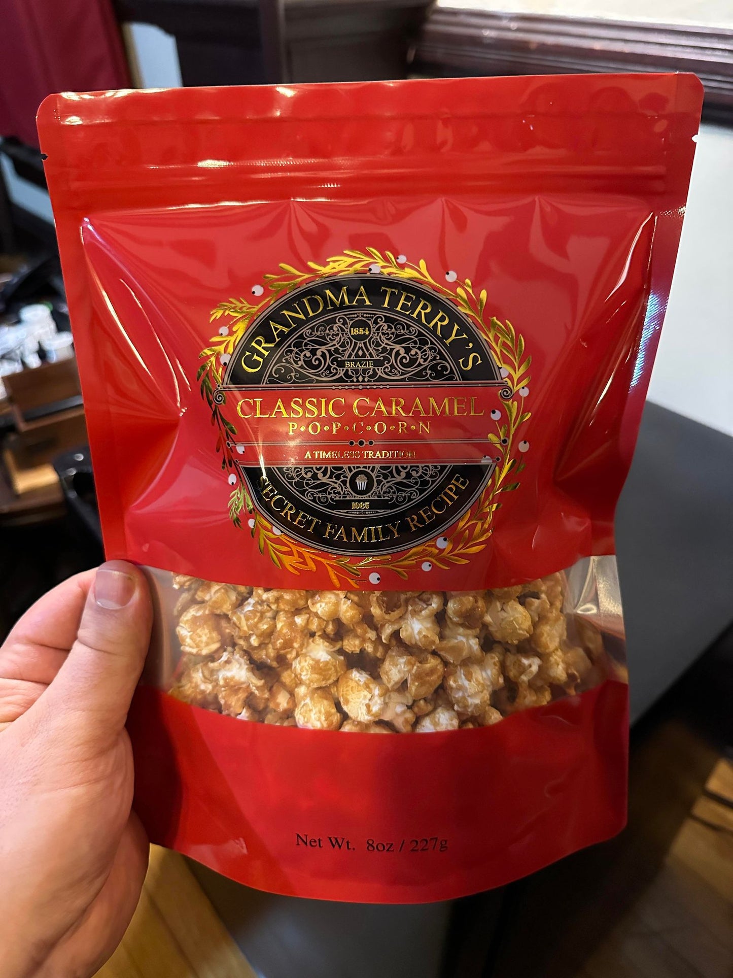 Grandma Terry's Classic Caramel Corn 8 oz bag